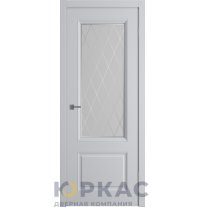 Дверь межкомнатная Winter Чикаго ДО матовое с пескоструйным рисунком Светло-серая эмаль