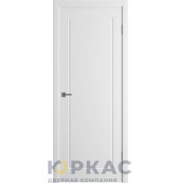 Дверь межкомнатная Winter Моника 1 ДГ Белая эмаль