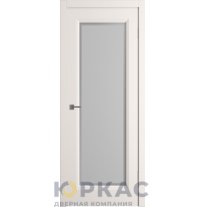 Дверь межкомнатная Winter Норра 1 ДО матовое с рисунком Слоновая кость эмаль