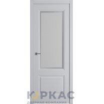 Дверь межкомнатная Winter Норра 2 ДО матовое с рисунком Светло-серая эмаль