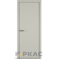 Дверь межкомнатная Elen ДГ ART Lite Серый шелк эмаль кромка ALU Серая