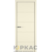 Дверь межкомнатная Groove ДГ ART Lite Жемчужно-перламутровая эмаль кромка ALU Серая