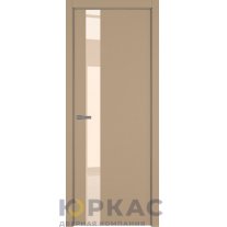 Дверь межкомнатная H3 ДО ART Lite бежевый лак Бежевая эмаль ALU Серая
