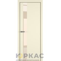 Дверь межкомнатная H3 ДО ART Lite бежевый лак Жемчужно-перламутровая эмаль ALU Золотая