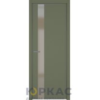 Дверь межкомнатная H3 ДО ART Lite бронза матовое Оливковая эмаль ALU Серая