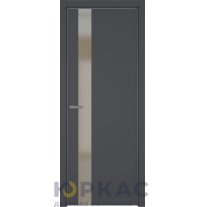 Дверь межкомнатная H3 ДО ART Lite бронза матовое Темно-серая эмаль ALU Серая