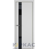 Дверь межкомнатная H3 ДО ART Lite черный лак Светло-серая эмаль ALU Золотая