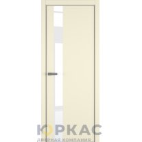 Дверь межкомнатная H3 ДО ART Lite Lacobel White Pure Жемчужно-перламутровая эмаль ALU Серая