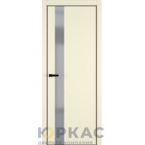 Дверь межкомнатная H3 ДО ART Lite серый матовый Жемчужно-перламутровая эмаль ALU Черная