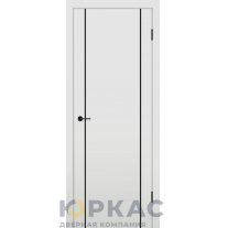 Дверь межкомнатная MX 3 ДГ Contur грей полипропилен молдинг черный