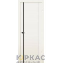 Дверь межкомнатная MX 3 ДГ Contur ваниль полипропилен молдинг черный