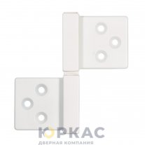 Петля накладная 143Q ALDEGHI LUIGI с квадратной осью Белый матовый