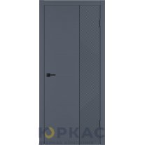 Дверь межкомнатная Linea ART2 ДГ Графит эмаль Молдинг черный