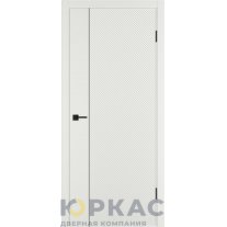 Дверь межкомнатная Linea DR1 ДГ Мокко эмаль Молдинг черный