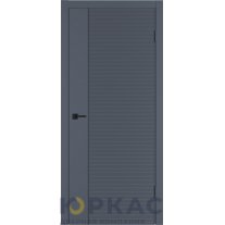 Дверь межкомнатная Linea HR1 ДГ Графит эмаль Молдинг черный