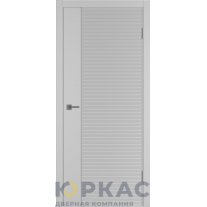 Дверь межкомнатная Linea HR1 ДГ Серебро эмаль Молдинг серебро