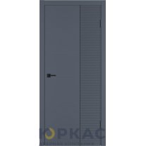 Дверь межкомнатная Linea HR2 ДГ Графит эмаль Молдинг черный