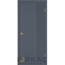 Дверь межкомнатная Linea HR2 ДГ Графит эмаль Молдинг золото