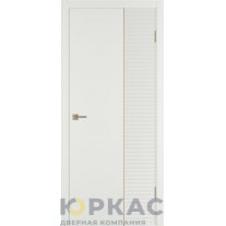 Дверь межкомнатная Linea HR2 ДГ Мокко эмаль Молдинг золото