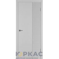 Дверь межкомнатная Linea HR2 ДГ Серебро эмаль Молдинг серебро