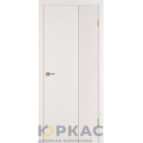 Дверь межкомнатная Linea HR2 ДГ Слоновая кость эмаль Молдинг золото