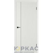 Дверь межкомнатная Linea VR1 ДГ Мокко эмаль Молдинг черный