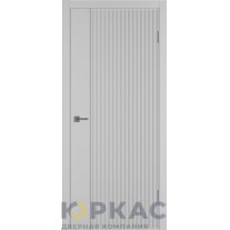 Дверь межкомнатная Linea VR1 ДГ Серебро эмаль Молдинг серебро