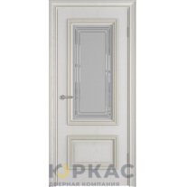 Дверь межкомнатная Antique 2 ДО Crystal Cloud Bianco classic патина золото