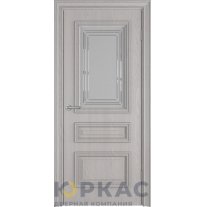 Дверь межкомнатная Antique 3 ДО Crystal Cloud Linen classic патина мокко