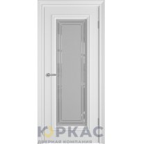 Дверь межкомнатная Antique Luxe 1 ДО Crystal Cloud Белая эмаль