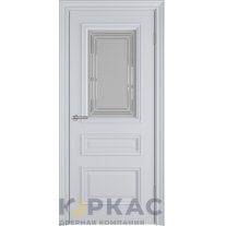 Дверь межкомнатная Antique Luxe 3 ДО Crystal Cloud Светло-серая эмаль