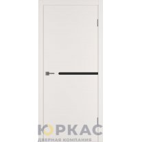 Дверь межкомнатная Integra 60 ДО Black gloss Слоновая кость эмаль