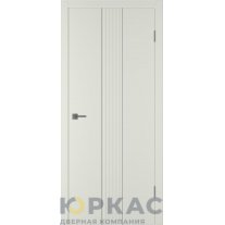 Дверь межкомнатная Integra 65 ДГ Магнолия эмаль молдинг серебро