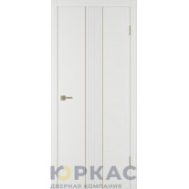 Дверь межкомнатная Integra 65 ДГ Мокко эмаль молдинг золото