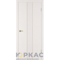 Дверь межкомнатная Integra 65 ДГ Слоновая кость эмаль молдинг золото