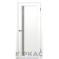 Дверь межкомнатная NX 9 ДО Contur белый полипропилен черный лак