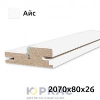 Коробка дверная Geometrica 2070x80x26 Айс