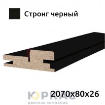 Коробка дверная Geometrica 2070x80x26 Стронг черный