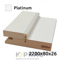 Коробка дверная Geometrica 2200x80x26 Platinum