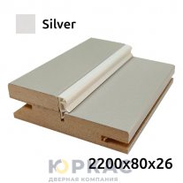 Коробка дверная Geometrica 2200x80x26 Silver