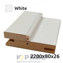 Коробка дверная Geometrica 2200x80x26 White