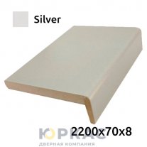 Наличник дверной Geometrica 2200x70x8 Silver