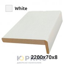 Наличник дверной Geometrica 2200x70x8 White