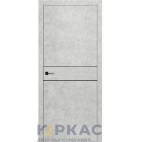Дверь межкомнатная DL 02 Contur Deluxe бетон белый