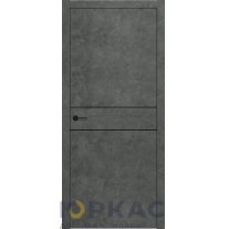 Дверь межкомнатная DL 02 Contur Deluxe бетон темный
