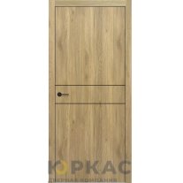 Дверь межкомнатная DL 02 Contur Deluxe дуб плато