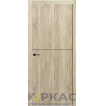 Дверь межкомнатная DL 02 Contur Deluxe дуб вайт