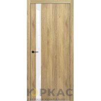Дверь межкомнатная DL 04 Contur Deluxe дуб плато белый лак