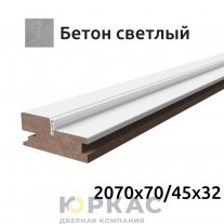 Коробка дверная компланар Contur Deluxe 2070 бетон светлый