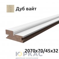 Коробка дверная компланар Contur Deluxe 2070 дуб вайт